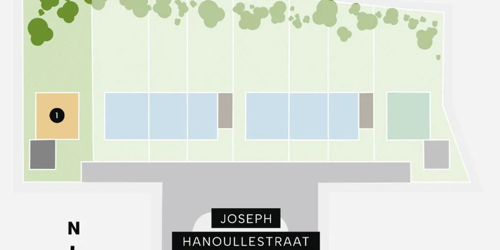 Plaan - Modern Villa with Garden in Roeselare