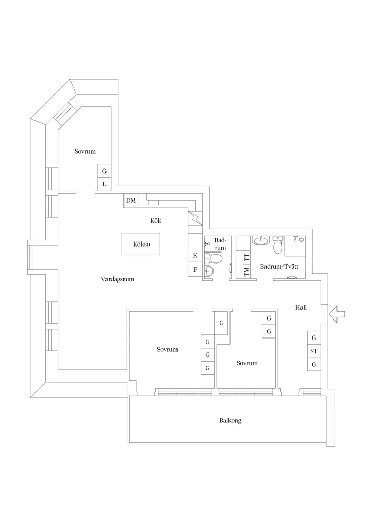 Plan - Penthouse with Skyline View in Malmö