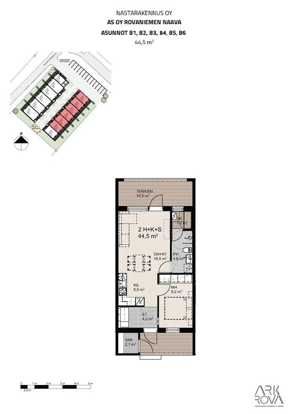 Plan - Modern Apartments with Sauna in Rovaniemi