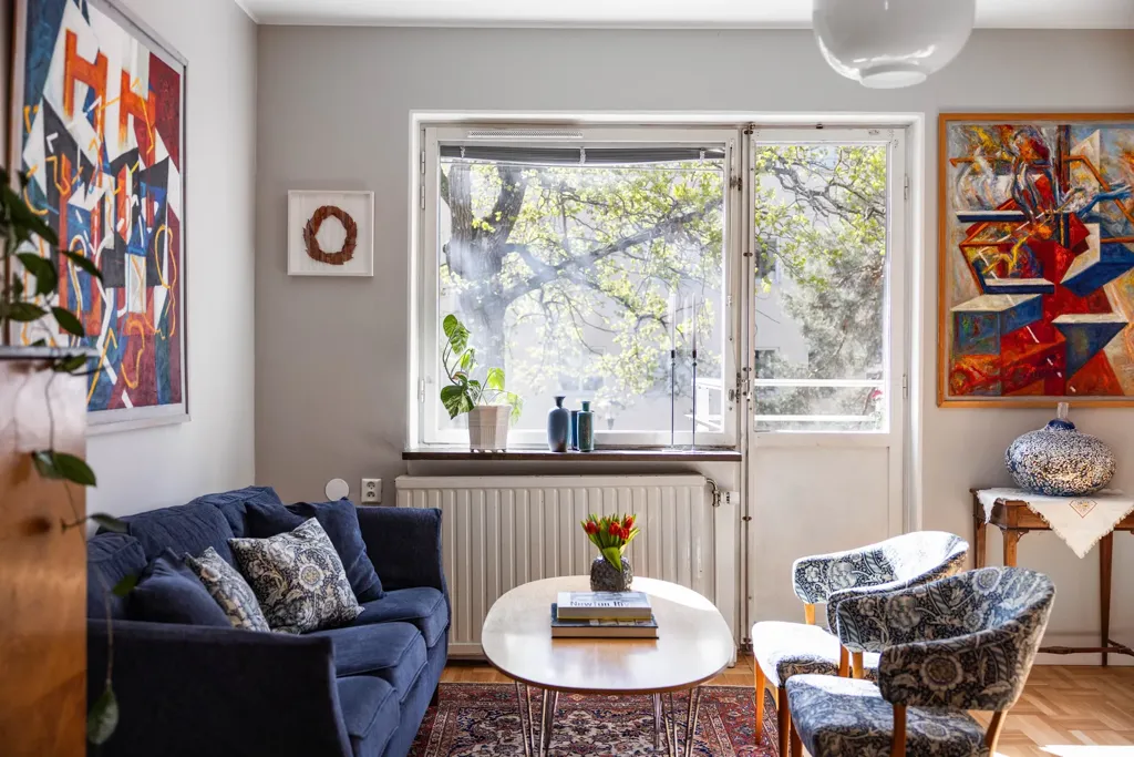 Elutuba - Bright Apartment with Balcony in Hammarbyhöjd