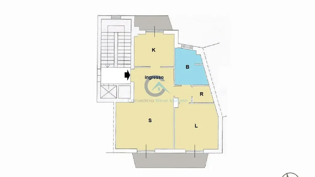 Plan - Bright Apartment with Panoramic Balcony in Catanzaro
