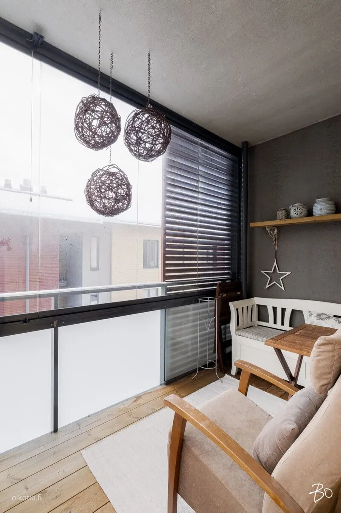 Balcony - Family Apartment with Sauna in Tuusula
