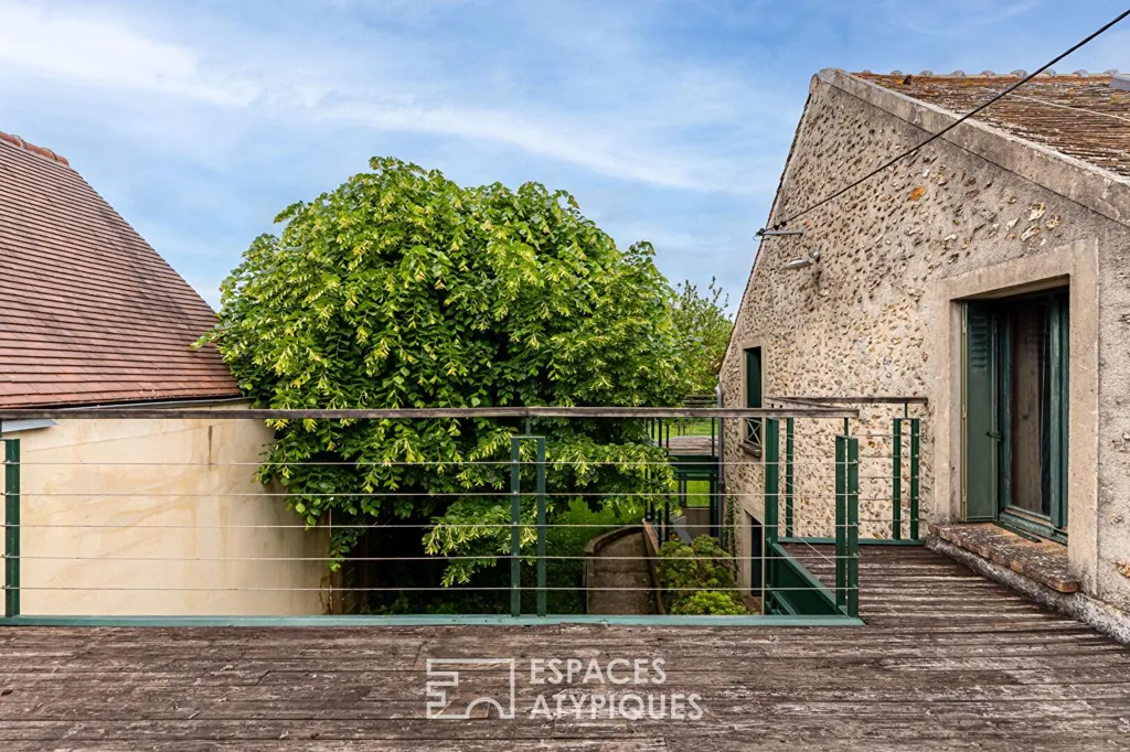Jardin - Maison de Caractère avec Terrasse à Sainte-Mesme