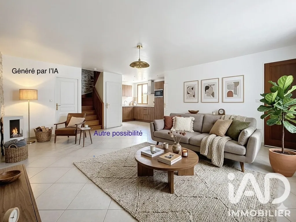 Soggiorno - Duplex in Renovated Farmhouse in Guerville
