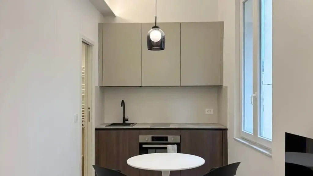 Köök - Modern Studio with Sea View in Genoa