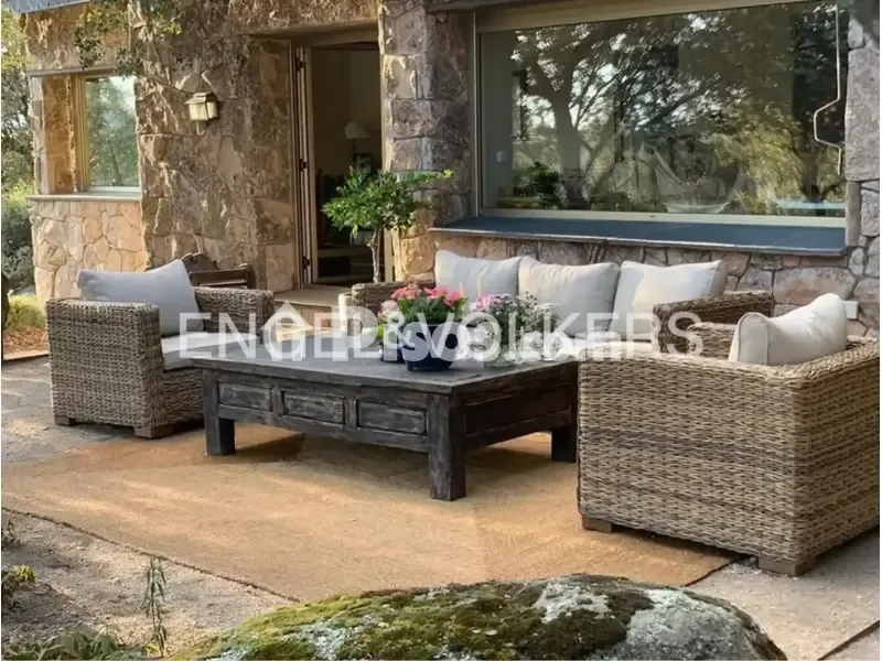 Terrass - Rustic Villa with Pool in Guadarrama
