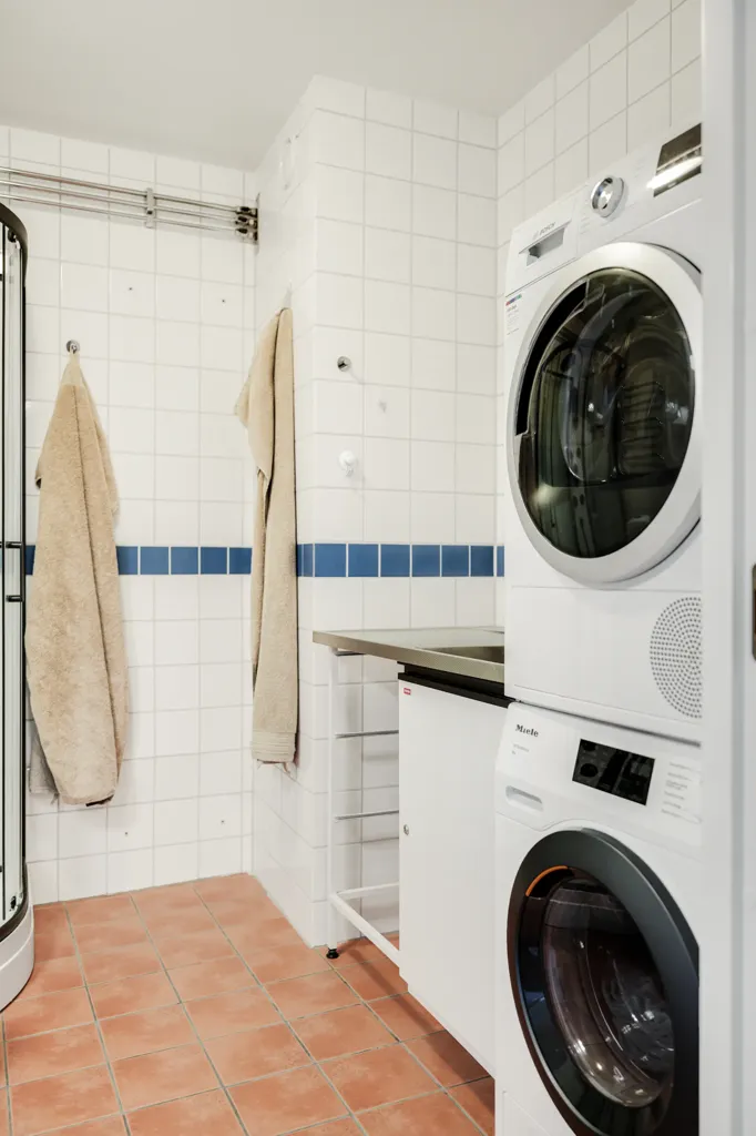 Buanderie - Two-Bedroom Flat with Balcony in Skåne