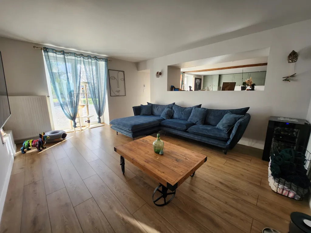 Séjour - Maison en pierre rénovée avec grange à Sainte Gemme la Plaine