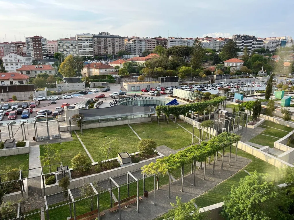Vue aérienne - Furnished Flat with Garden near Gran Vía, Vigo