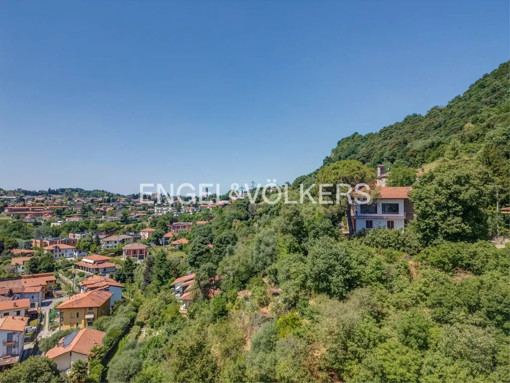 Aerial - Villa with Lake View in Galbiate