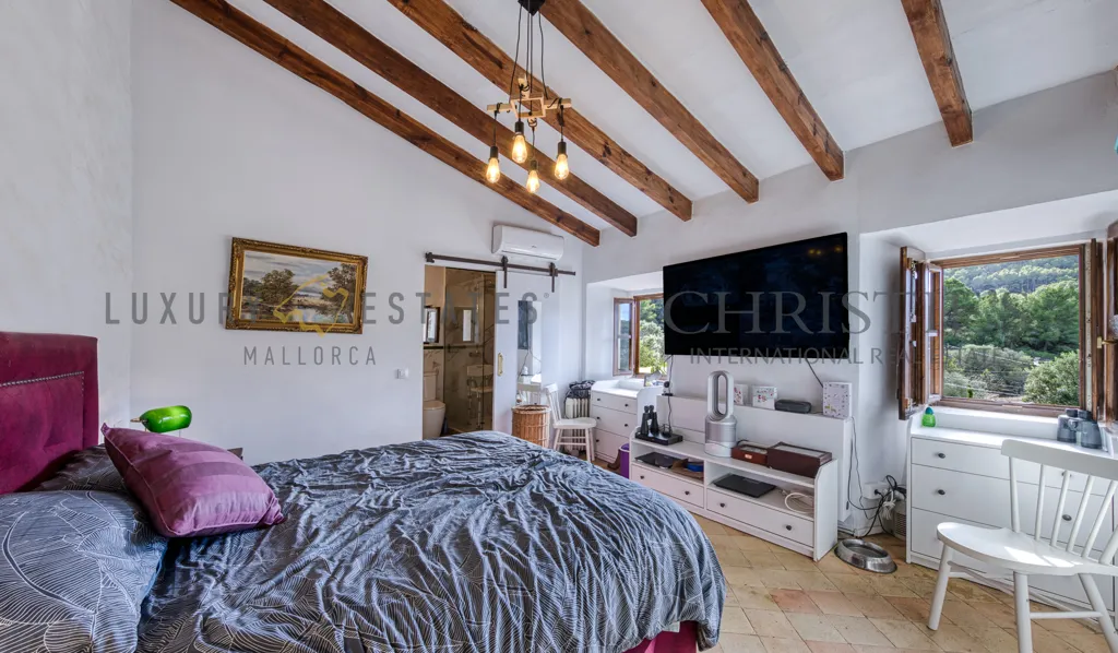 Chambres - Historic Finca with Pool in S'Arracó, Mallorca