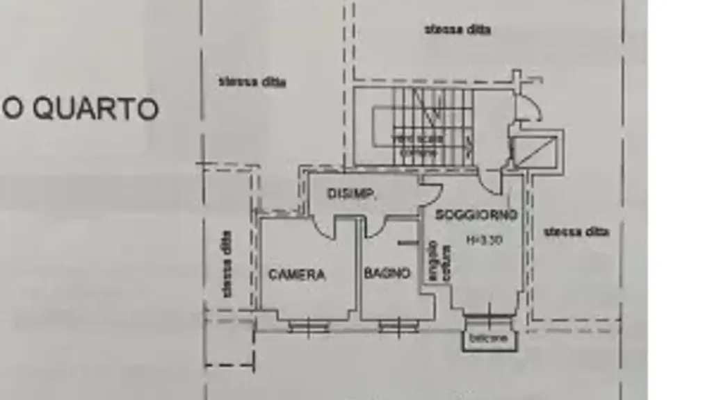 Plan - Apartment with Balcony in Cuneo
