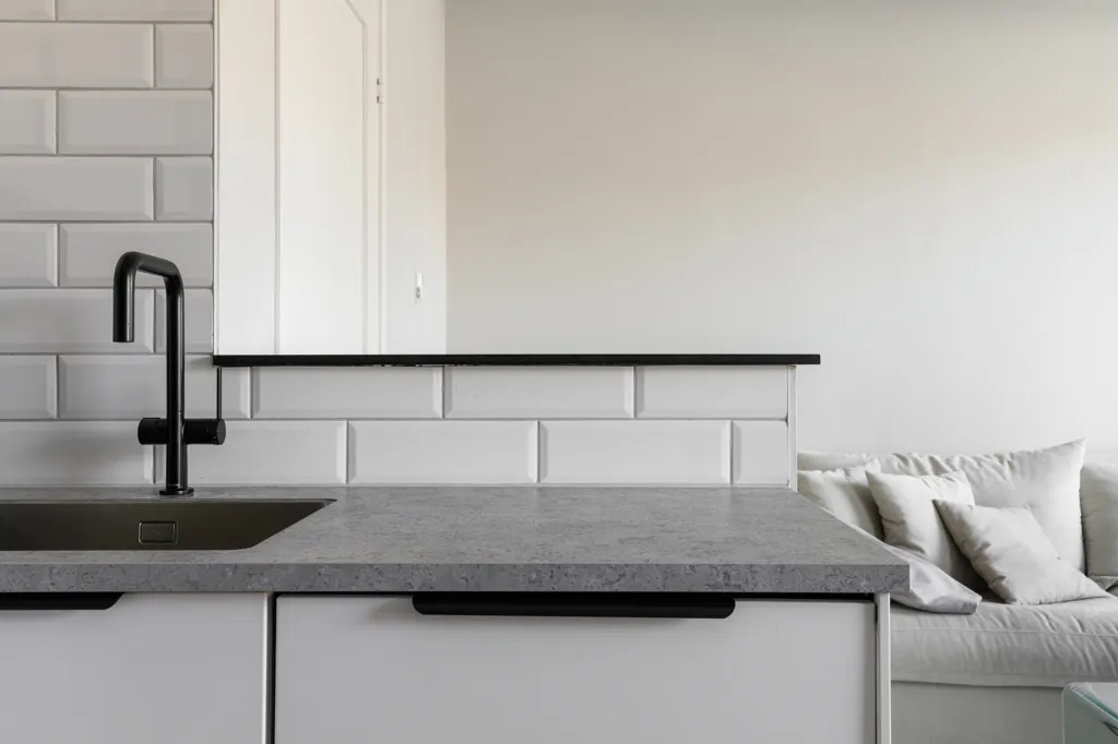 Kitchen - Modern Studio Flat with Park View in Gothenburg