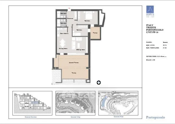 Floor Plan - Penthouse with Sea View in Duino Aurisina