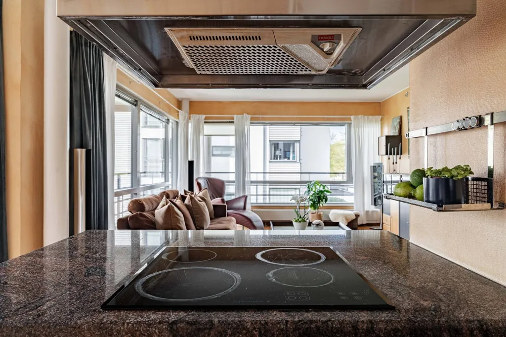 Köök - Apartment with Balcony in Helsingborg