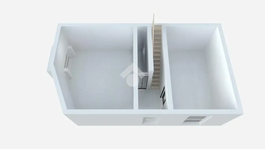 Plan - Semi-detached House with Attic in Montefalcione