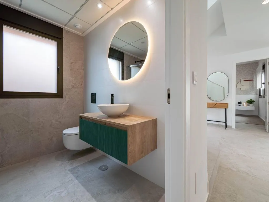 Bathrooms - New-Build Villa with Pool in Algorfa