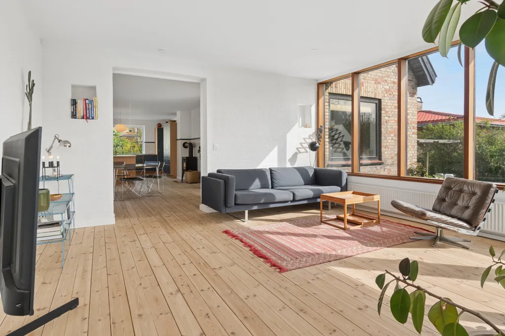 Séjour - Villa with Pool in Valby
