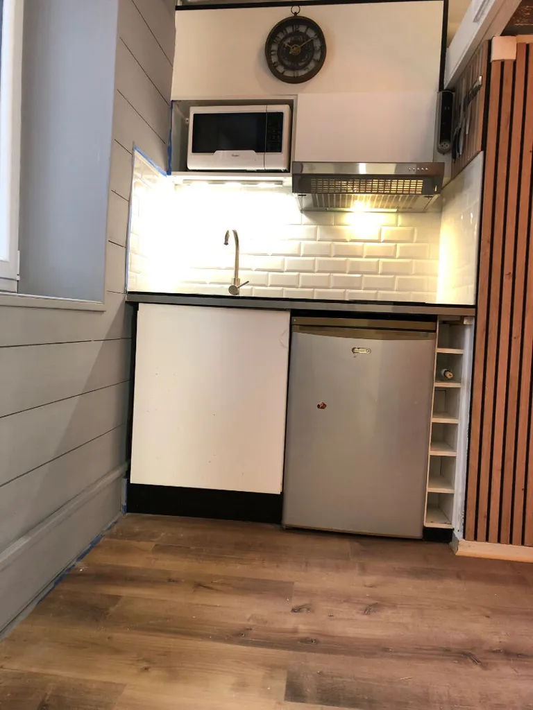 Cuisine - Studio avec Vue Est dans le Centre de Nantes