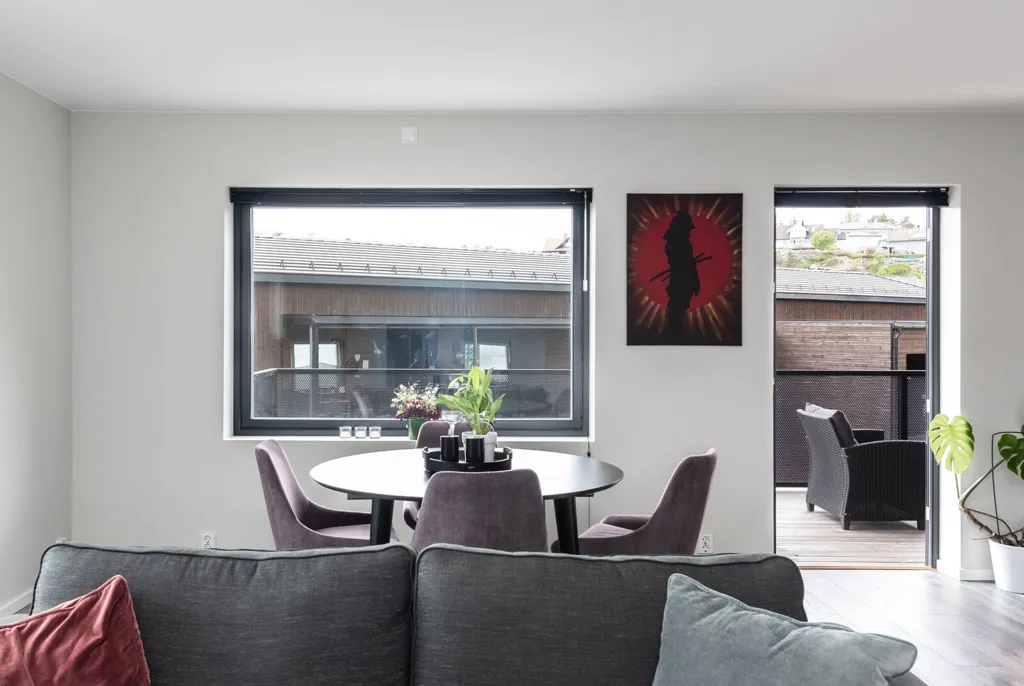 Séjour - Modern Flat with South Terrace in Hannestad