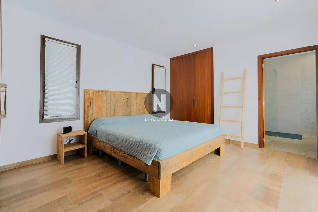 Bedrooms - Chalet with Pool and Sea View in Cap Martí
