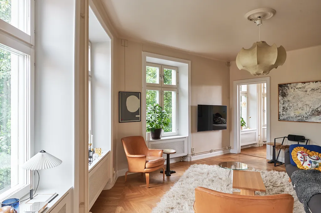 Séjour - 3-Bedroom Apartment with Park View in Södermalm