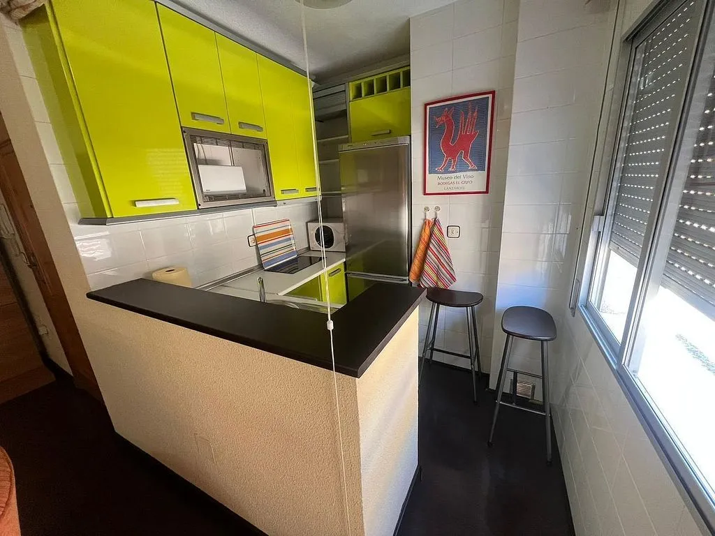 Cuisine - Furnished Flat with Balcony in Millán de Priego