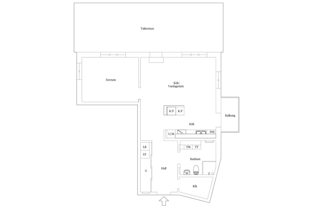 Plaan - Modern Apartment with Terrace in Lomma Strandstad