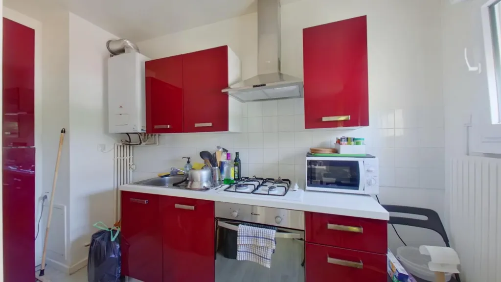 Köök - Studio with Balcony in Chatellerault
