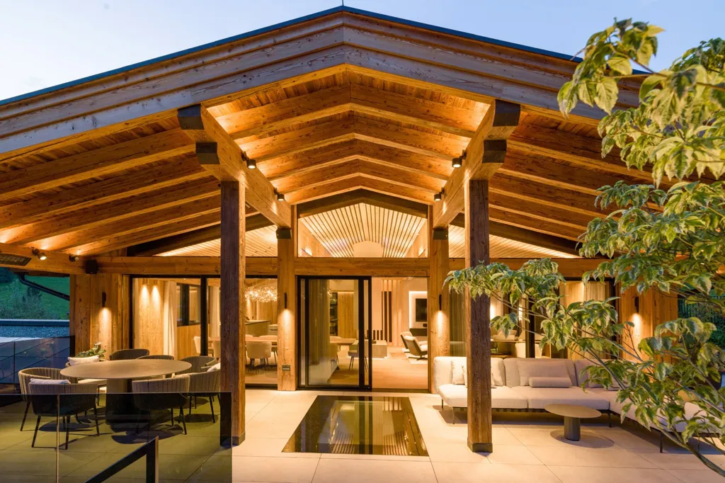 Terrasse - Luxury Chalet with Indoor/Outdoor Pools in Reith