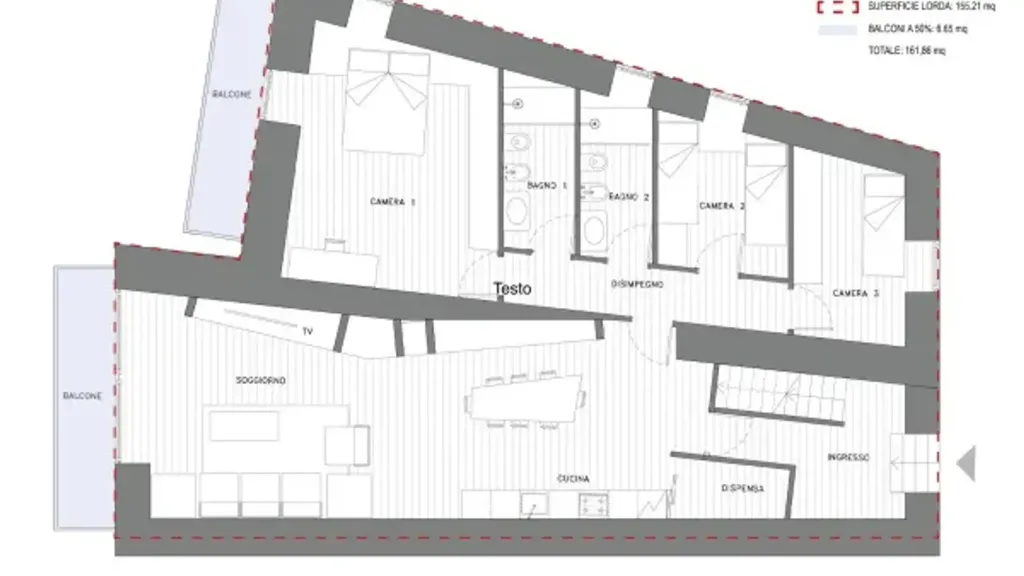 Plaan - Multi-family Terraced House in La Thuile