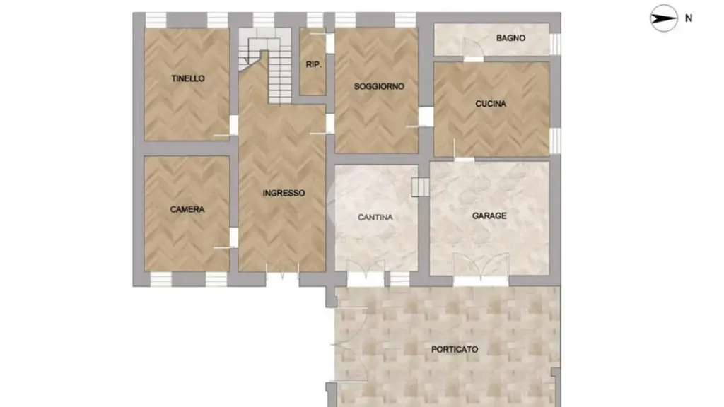 Plan - Independent House with Garden in Zevio Centre