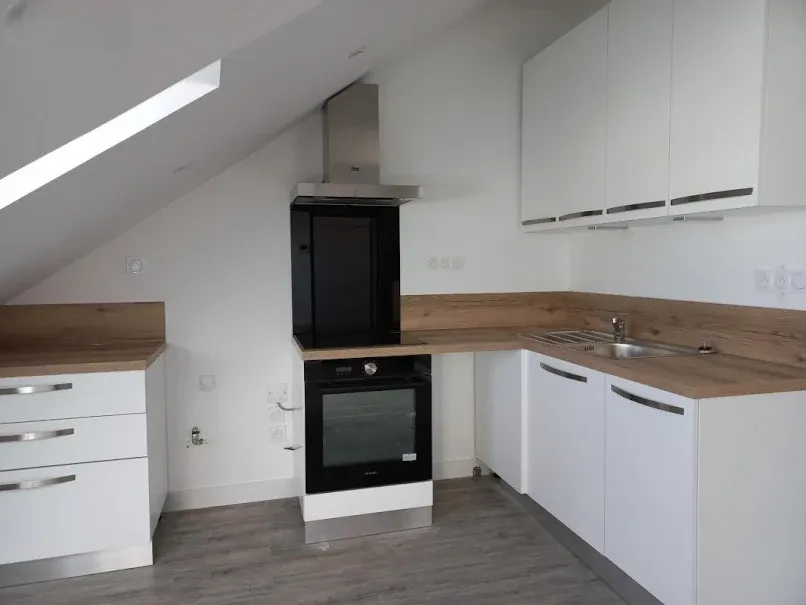 Köök - Renovated Studio with Metro Access in Roubaix
