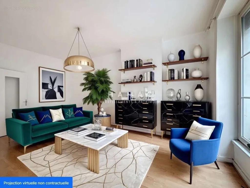 Séjour - Appartement T3 avec Ascenseur à Perrache Sainte-Blandine