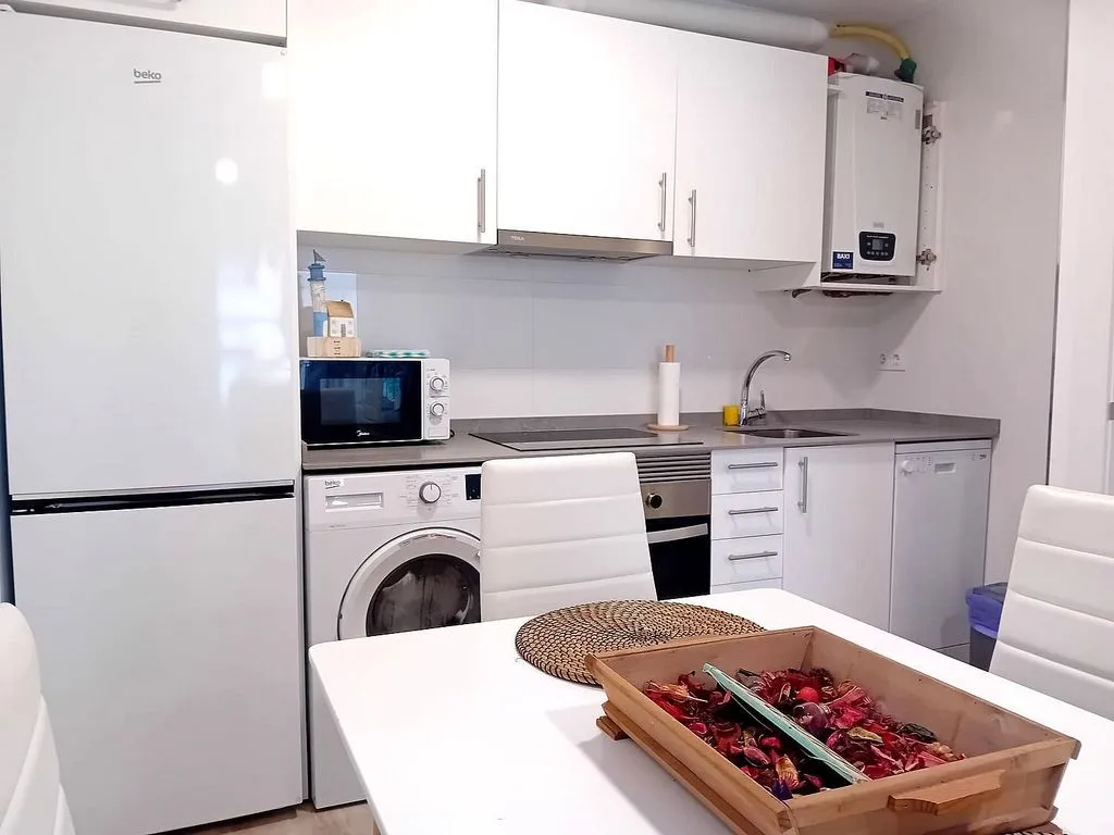 Cuisine - Furnished Flat with Balcony in Santa Lucia