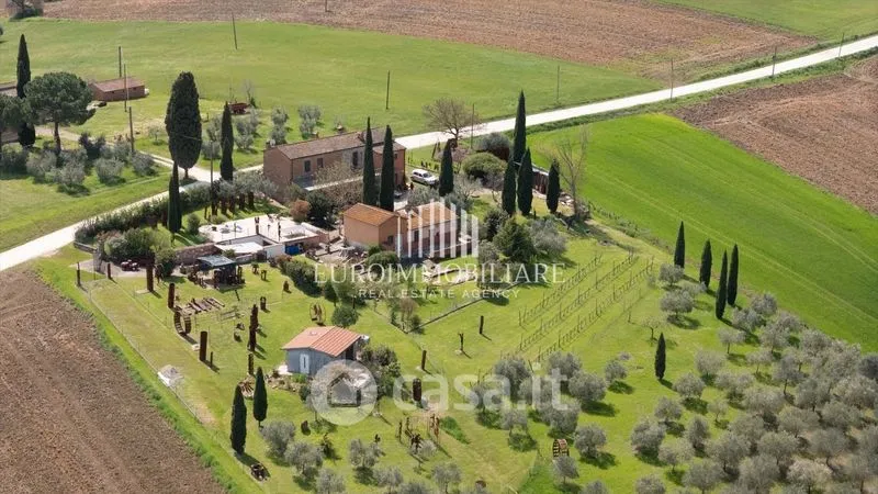 Vue aérienne - Rustic Casale with Pool in Castiglione del Lago