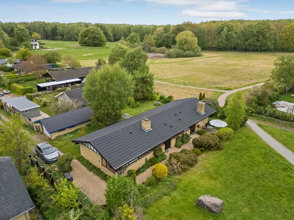 Vue aérienne - Fenced Villa in Hillerød