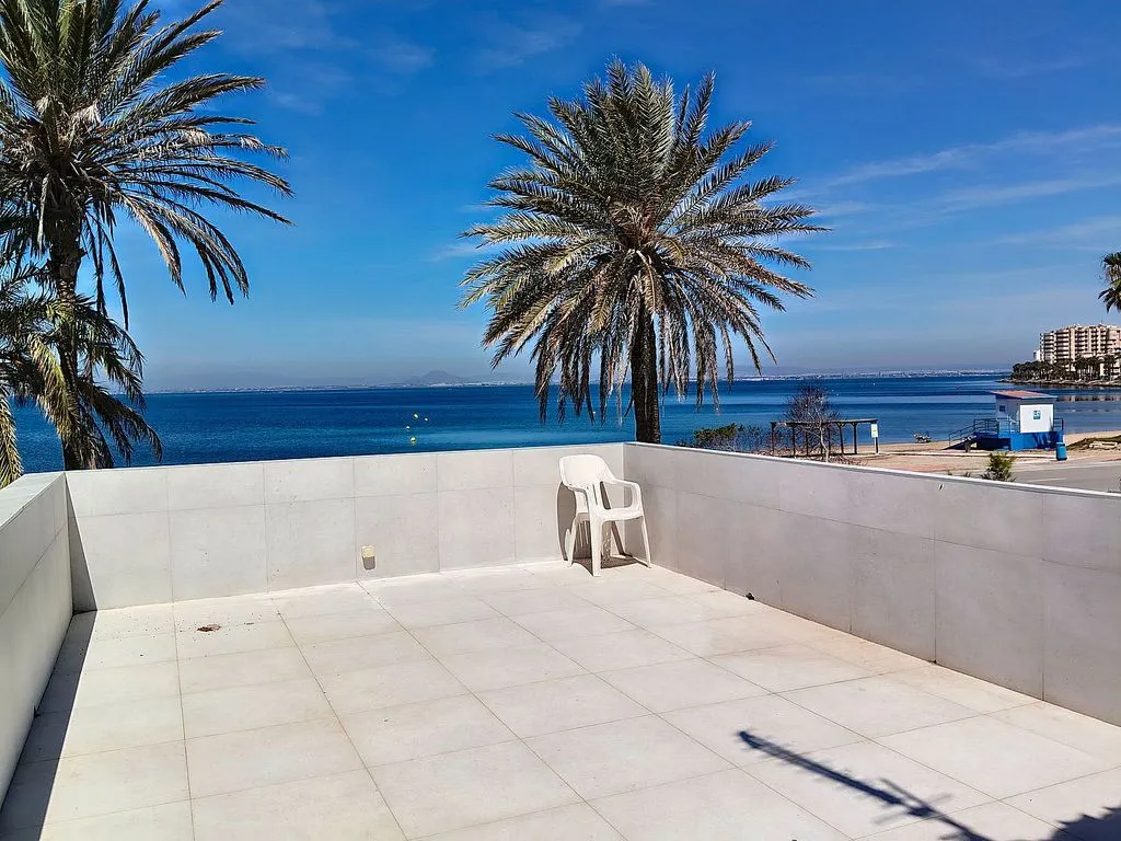 Terrace - Chalet with Pool and Sea View in La Manga