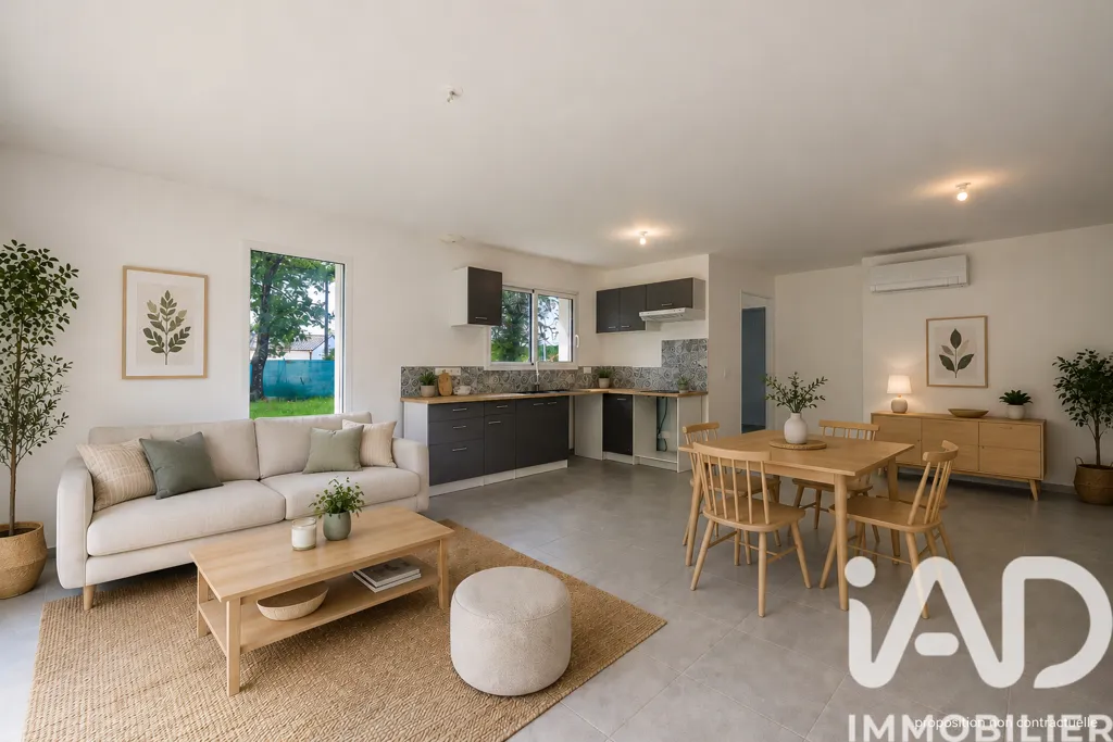 Séjour - Villa Contemporaine avec Terrain à Chamadelle