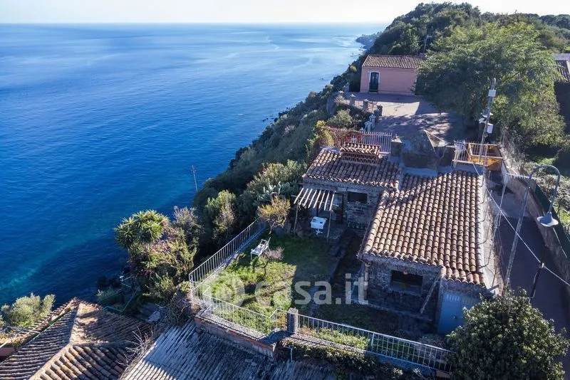 Aerial - Rustic Cottage with Sea View in Acireale