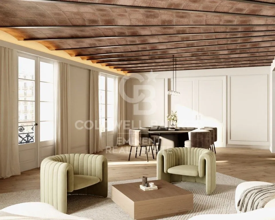 Soggiorno - Luxury Flat with Modernist View in Barcelona