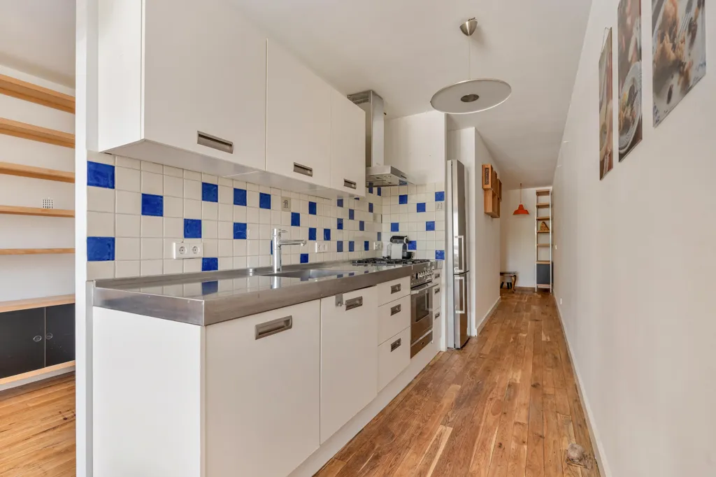 Cucina - Modern 3-Bedroom Apartment in Amsterdam Centre