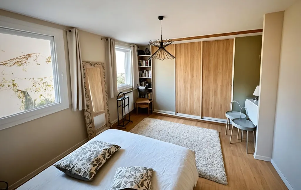 Chambres - Villa Rénovée avec Vue Montagne à Cessy