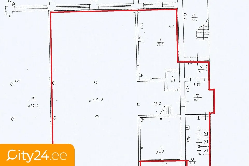 Plaan - Warehouse/Shop Space with 3 Floors in VEF District