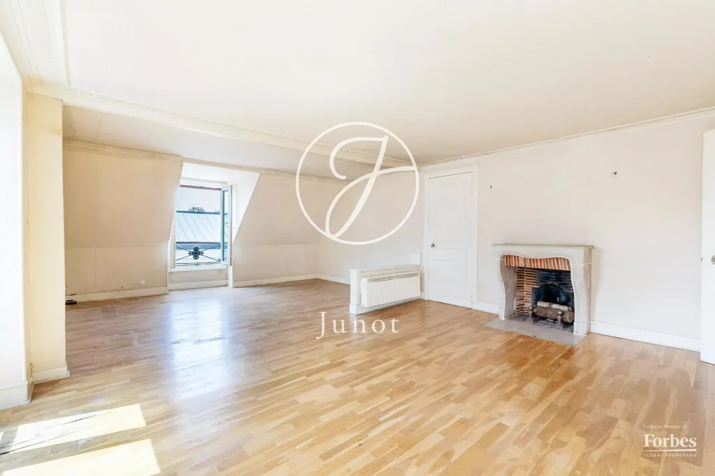 Living Room - Duplex with Terrace near Garnier Opera, Paris
