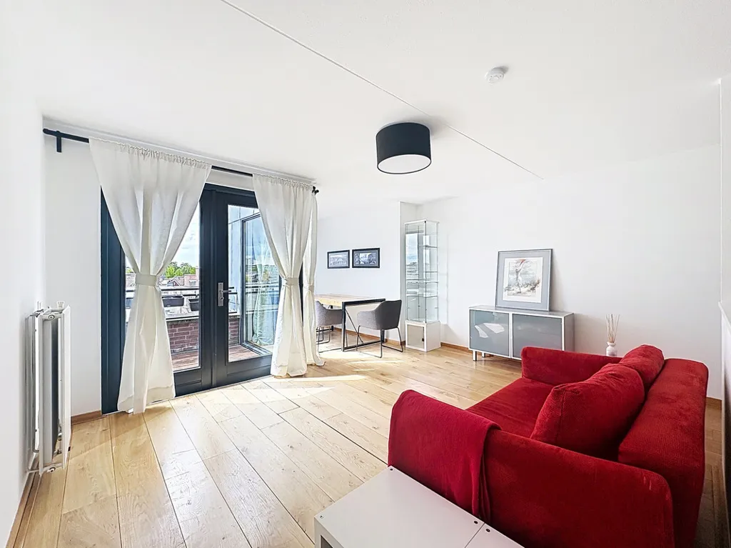 Séjour - Light and Spacious Apartment in Haarlem