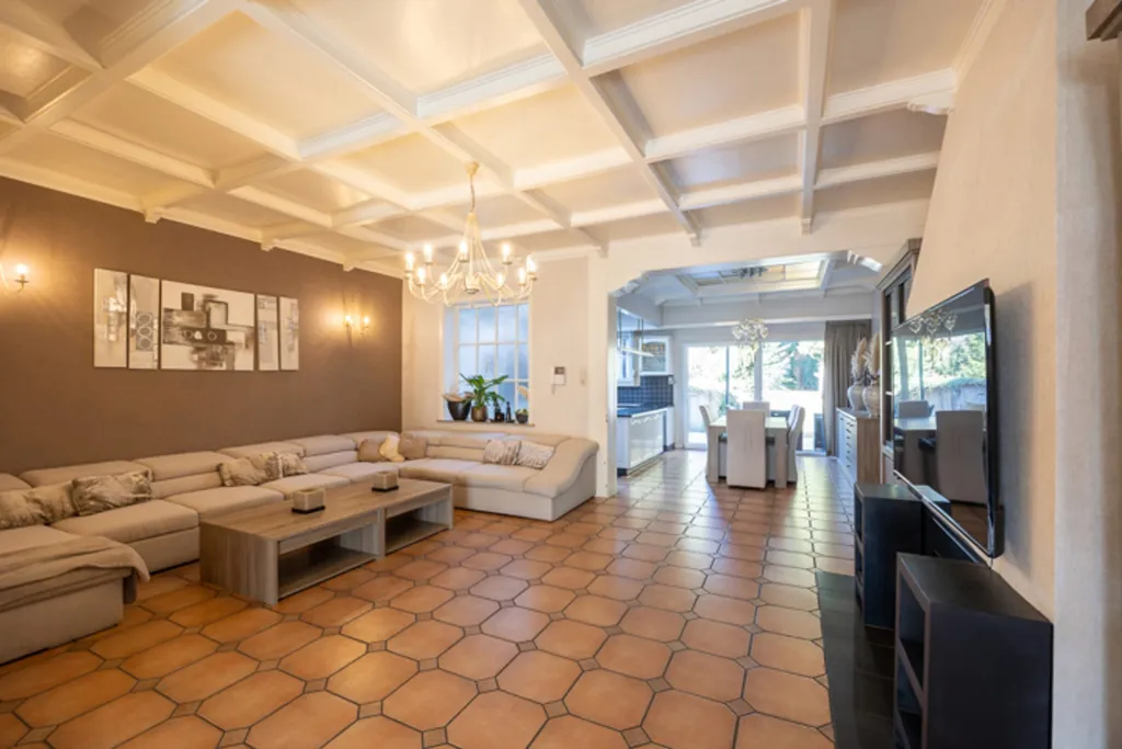 Living Room - Master House with Garden in Antwerp Deurne