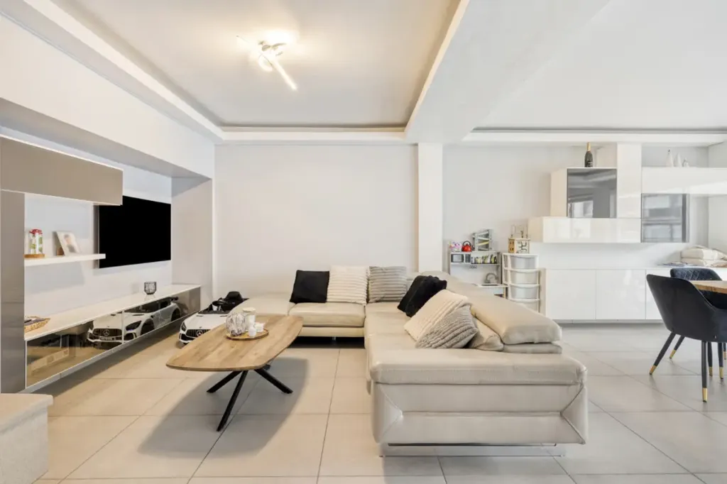Séjour - Appartement Clé en Main avec Terrasse à Zellik