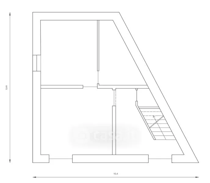 Floor Plan - Three-Bedroom Apartment with Balcony in Andria