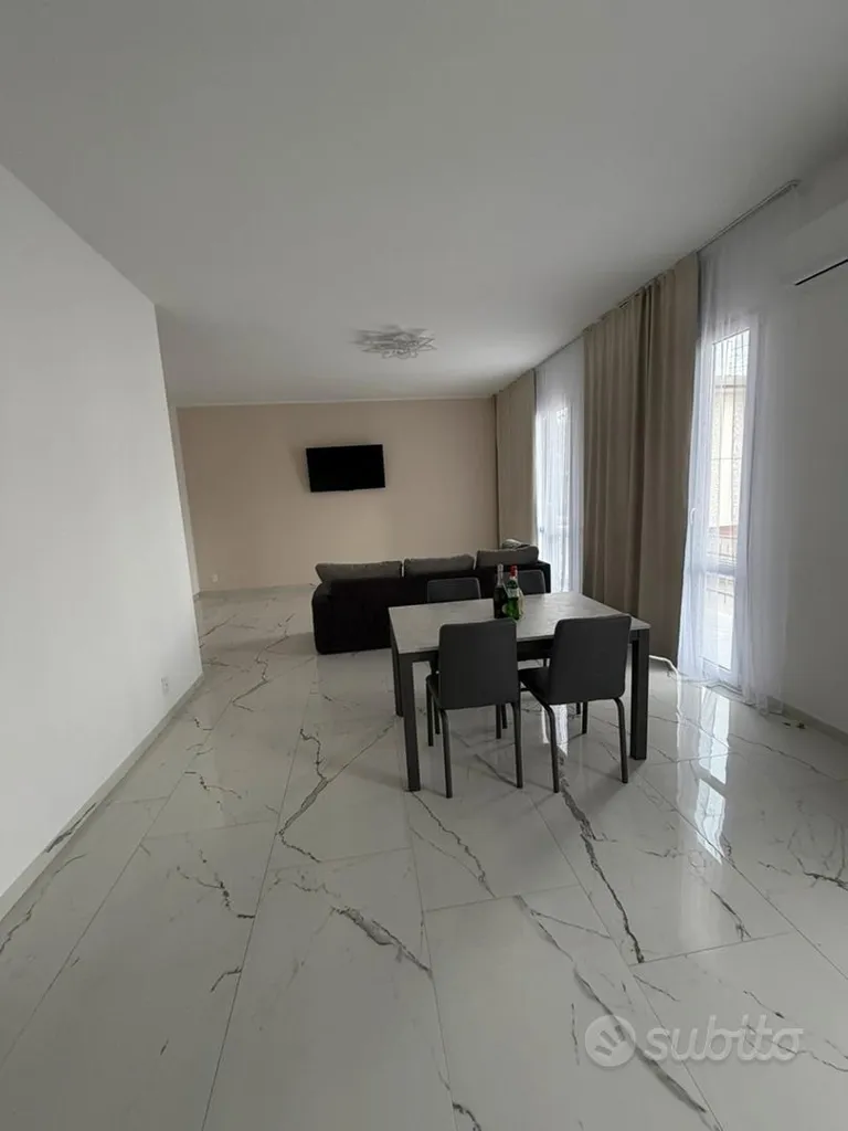 Living Room - Newly Built Apartment with Balcony in Central Location
